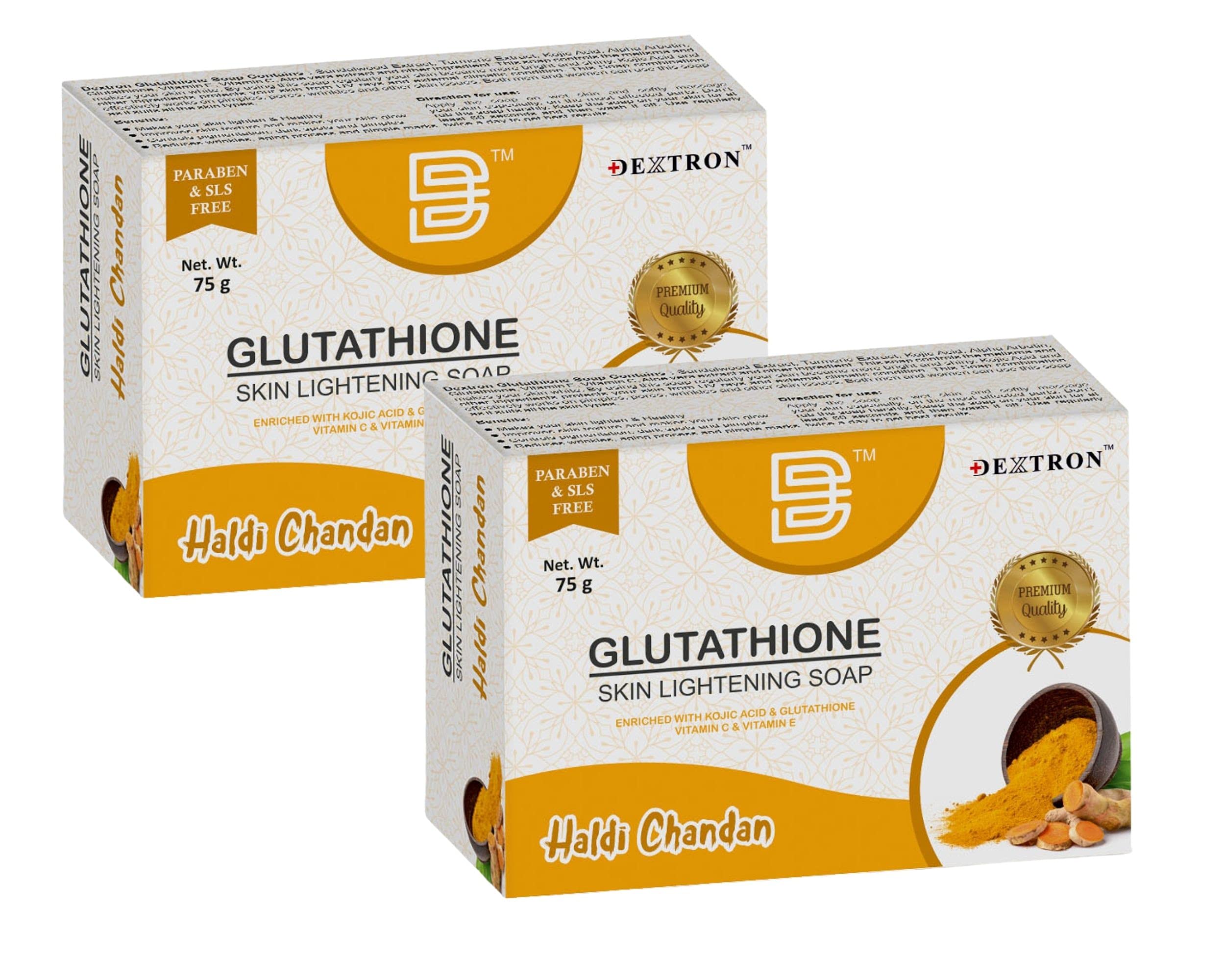 Best Dextron Glutathione Soap for Skin Whitening & Brightening - Natural Skin Lightening Bar for Even Tone & Dark Spot Reduction - Perfect for Daily Skincare & Glowing Complexion