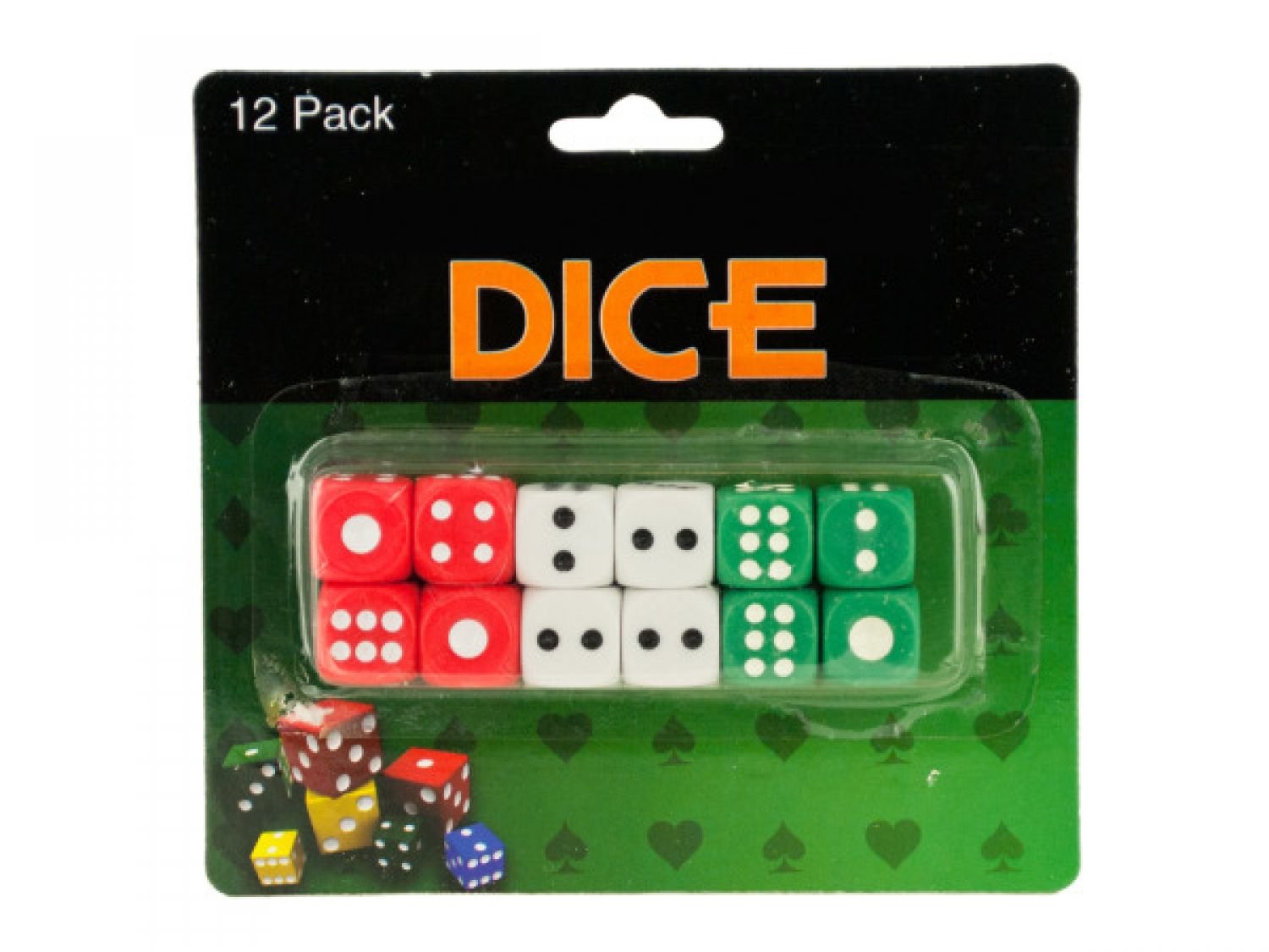 Casino Style Dice Set of 72 - Premium Quality Dice for Games, Playing Cards, Chips & More - Perfect for Casino Nights, Board Games, and Family Fun