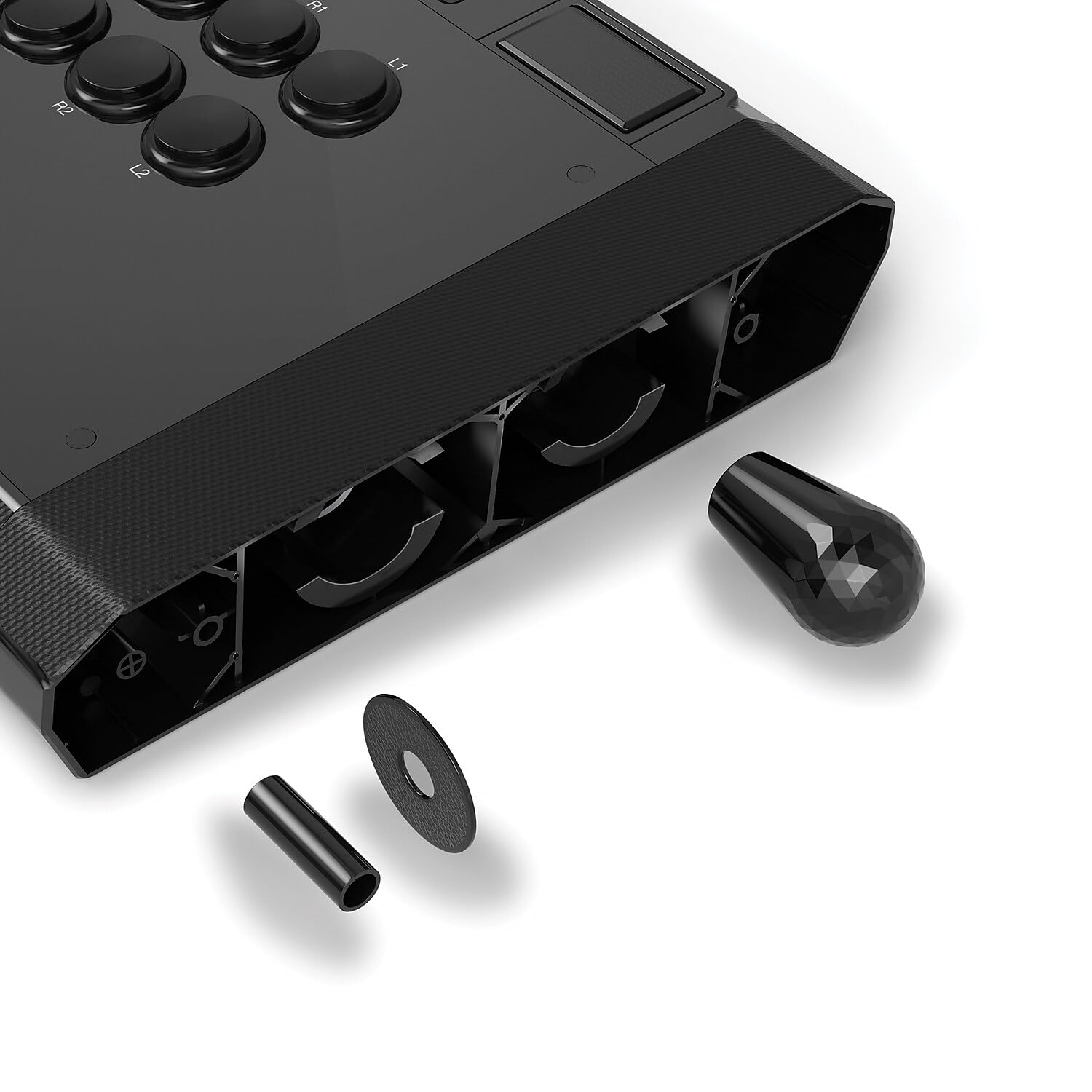 Qanba Q7 Obsidian 2 Wired Arcade Fight Stick for PlayStation 5, PS4 & PC - Professional Gaming Controller for Fighting Games, eSports & Home Arcade Setup