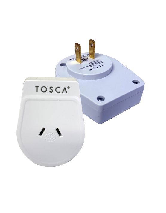 Tosca TCA066 Universal Travel Adapter for Japan - White | Compact & Lightweight Power Converter for US to Japan Outlets | Perfect for Business Trips, Vacations & Charging Devices Abroad