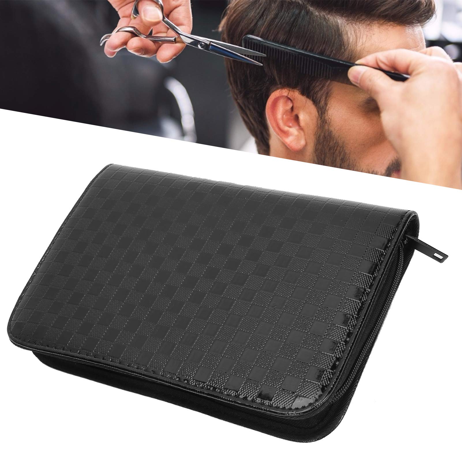 Professional Hairdressing Scissors Bag - Waterproof Leather Storage Pouch for Salon Tools, Scissor Holder Case for Hairdressers | Perfect for Salon Organization & Mobile Stylists