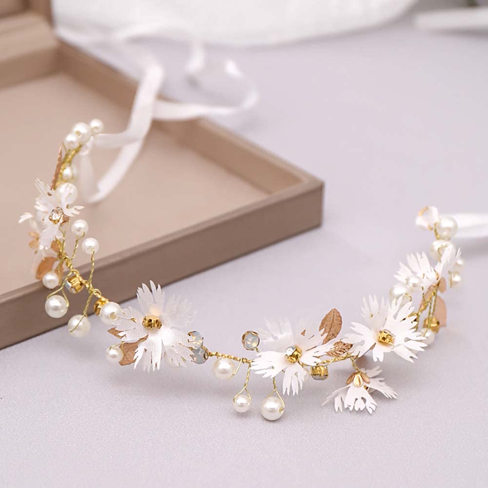DonLeeving 2 Pack Gold Leaf Bridal Hair Comb Set - Elegant Wedding Headband & Hair Accessories for Brides, Bridesmaids, and Women - Perfect for Weddings, Proms, and Special Occasions