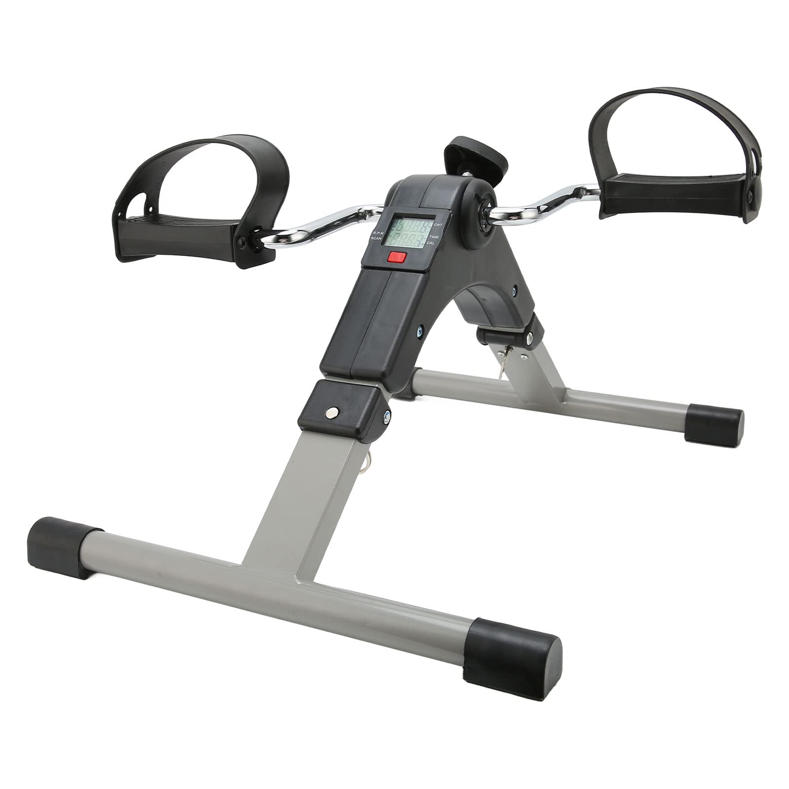 ANGGREK Portable Electric Mini Exercise Bike for Seniors - Foldable Legs Recovery & Stroke Rehabilitation Equipment - Home & Office Workout Training Bike for Elderly & Physical Therapy
