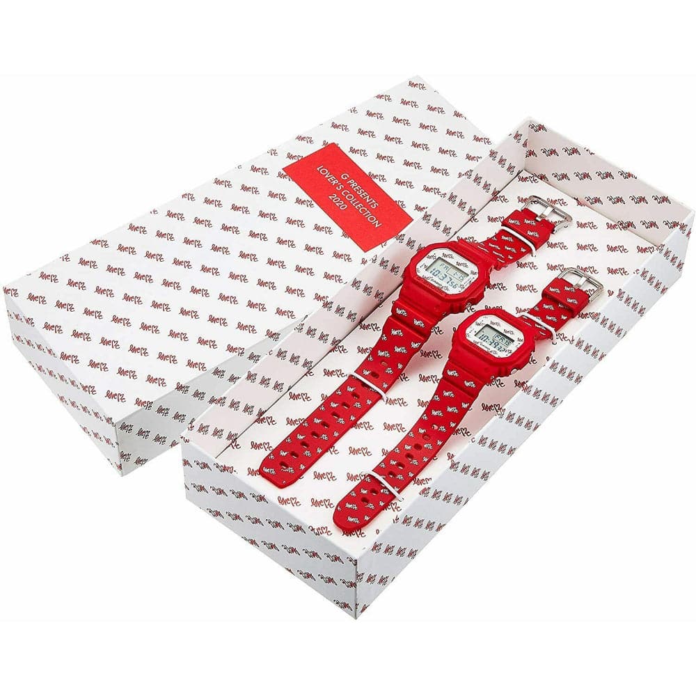 Casio Baby-G & G-Shock Digital Watch for Men & Women - Red Resin Strap, Shock Resistant, Water Resistant (Model LOV-20B-4D) - Perfect for Sports, Outdoor Activities & Everyday Wear
