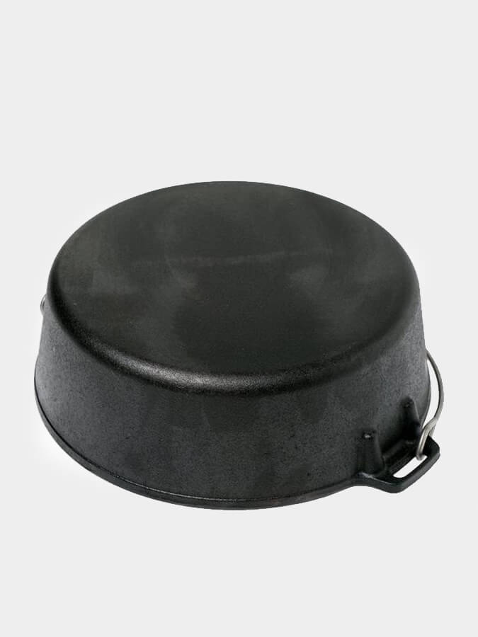 Petromax Dutch Oven Cast Iron Cookware - 6 Quart Enameled Camping & Outdoor Cooking Pot for Baking, Stewing & Braising - Perfect for Campfires, Backpacking & Home Kitchen Use