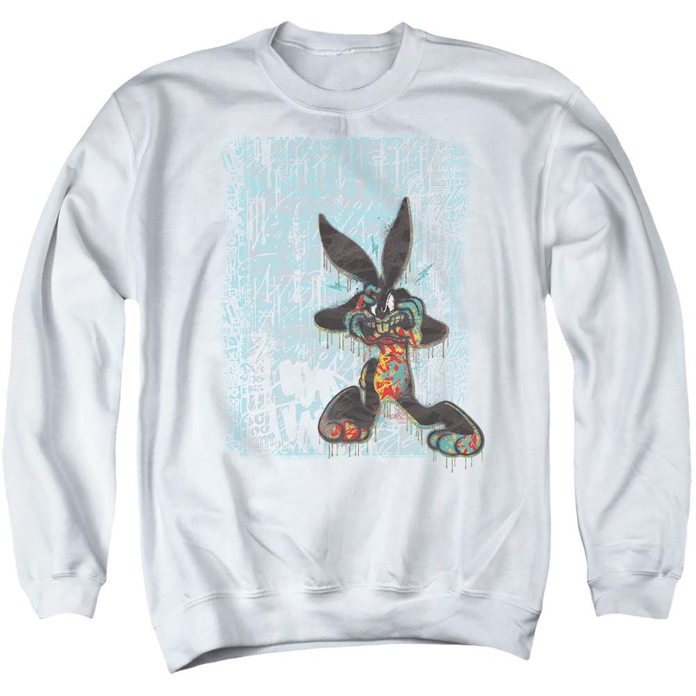 Looney Tunes Graffiti Rabbit Unisex Crewneck Sweatshirt for Men & Women | Casual Streetwear, Graphic Hoodie for Everyday Wear & Fan Merch