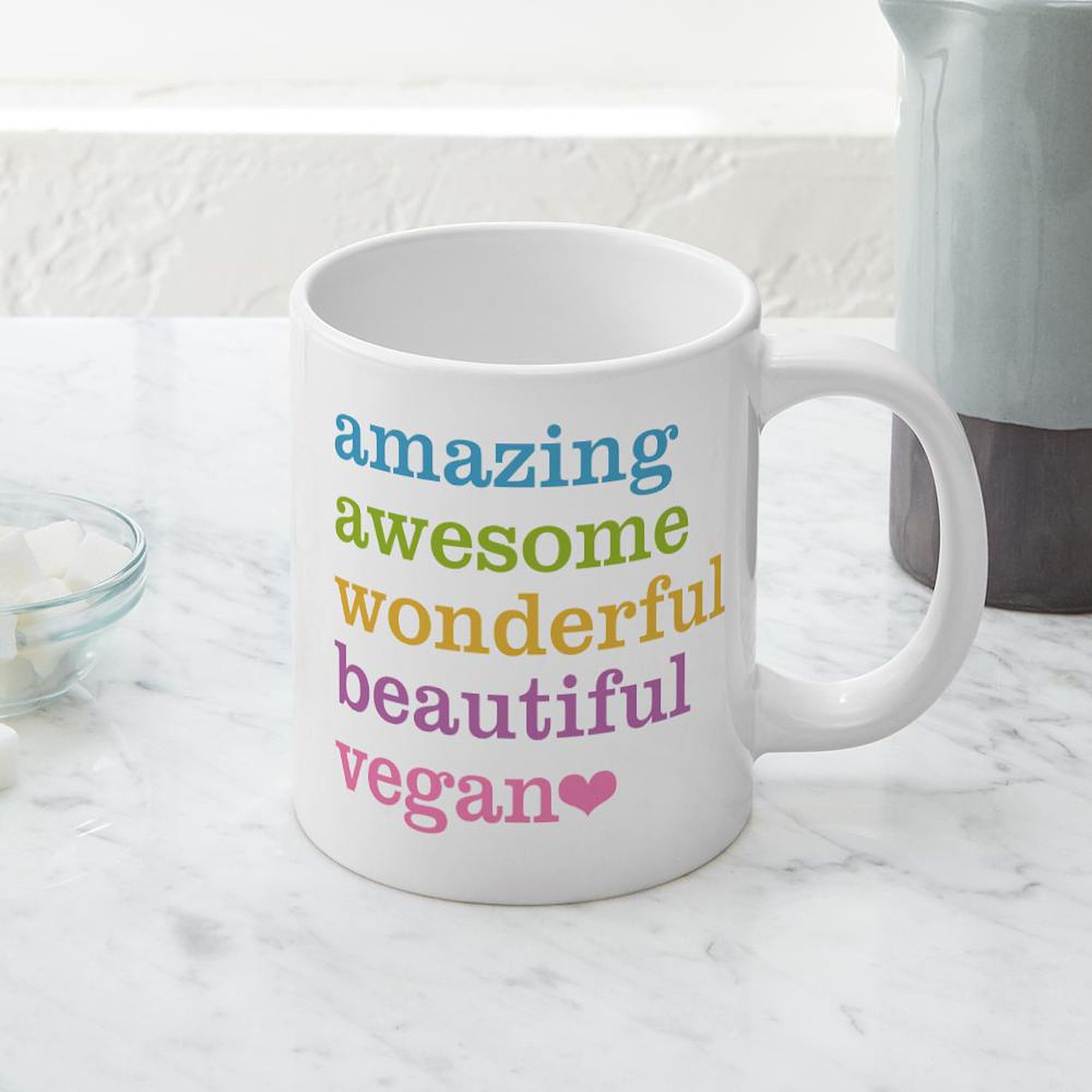 Amazing Vegan 20 oz Ceramic Coffee Mega Mug - Large Insulated Tea Cup for Plant-Based Lovers - Perfect for Home, Office & Gifts