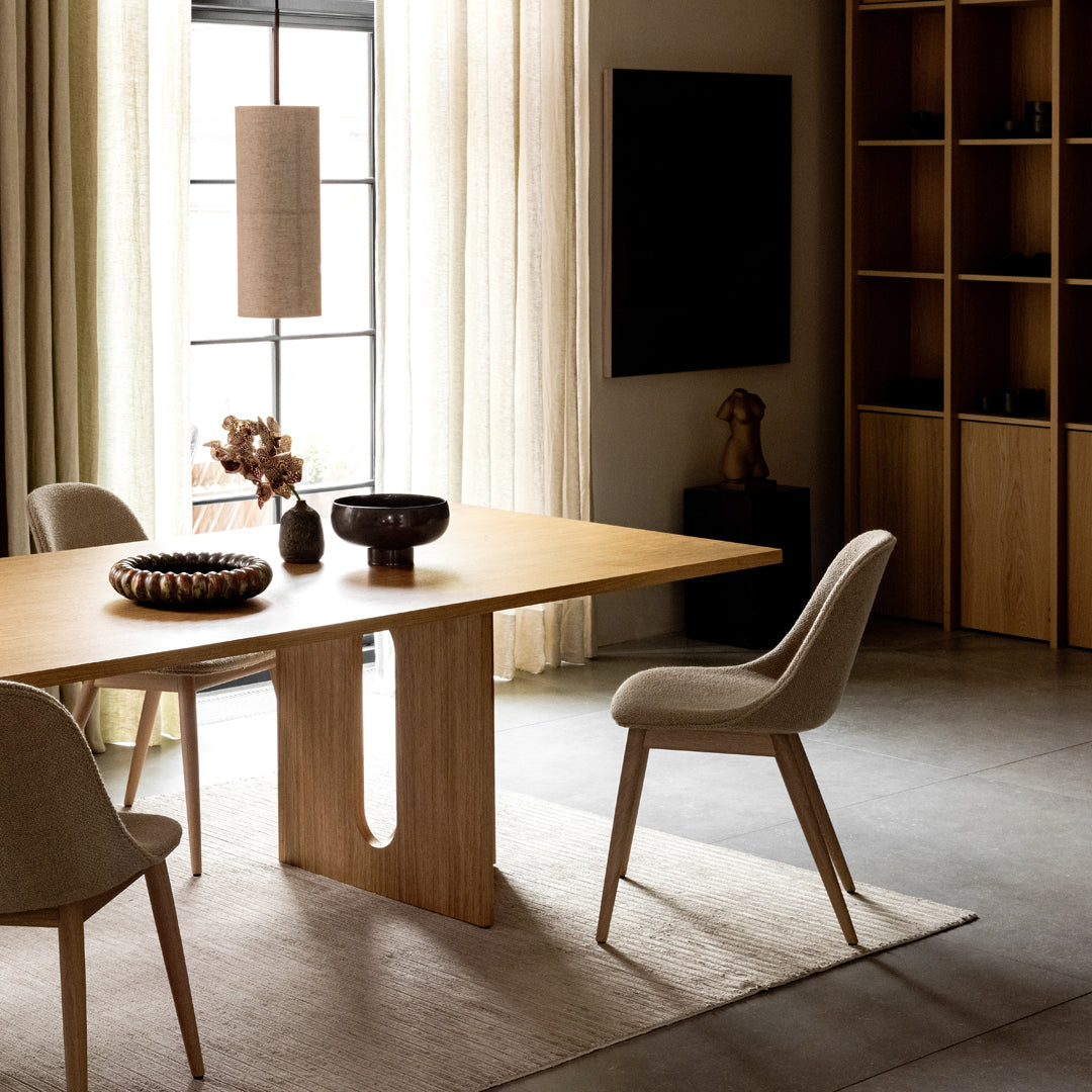 Stylish Androgyne Rectangular Dining Table - Modern & Durable for Home, Kitchen, or Restaurant Use