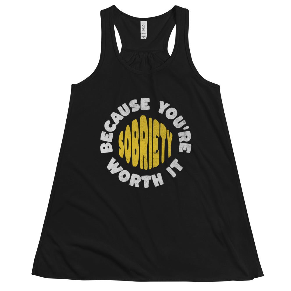 Elegant Flowy Tank Top for Women - Sobriety Collection - Comfortable & Stylish for Casual Wear, Workouts, and Everyday Outfits