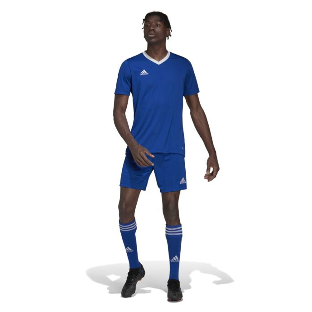Adidas Youth Entrada 22 Soccer Jersey - Royal Blue & White Team Uniform for Boys & Girls - Perfect for Youth Soccer Games, Training & Team Sports