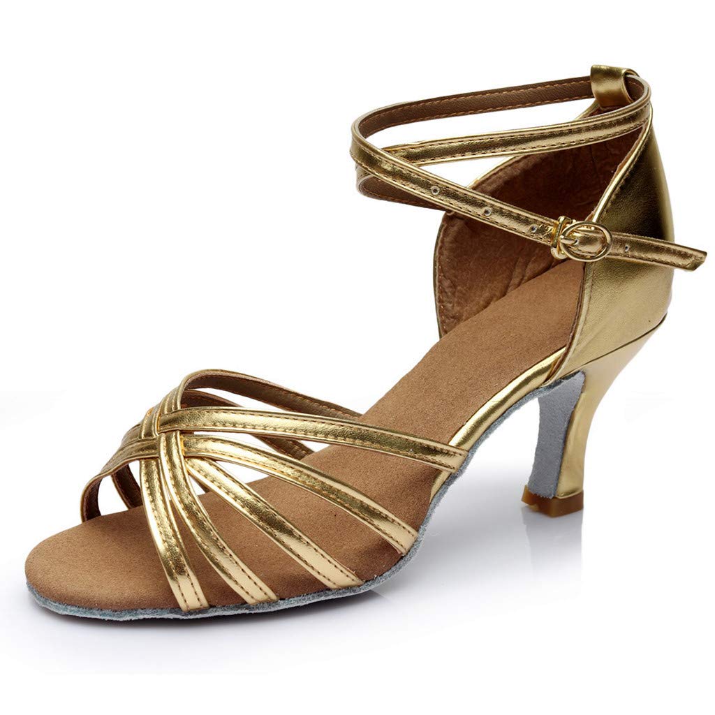 Latin Dance Shoes for Women - Ballroom Heeled Sandals for Salsa, Tango & Prom - Comfortable & Stylish Women's Dance Shoes for Performances & Social Dancing
