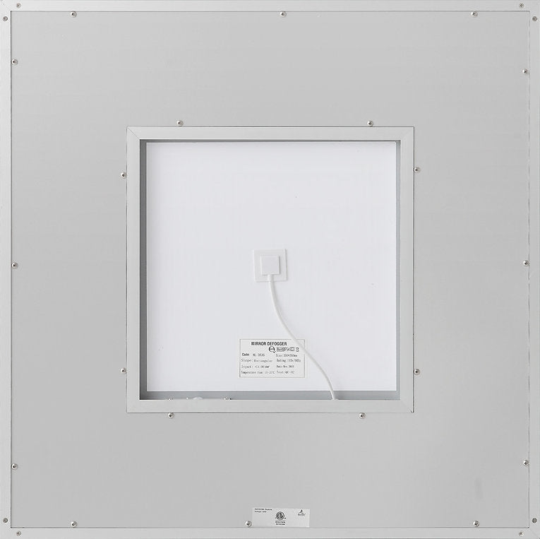 Aquadom Daytona 36x36 Inch LED Bathroom Mirror with Dimmable Lights - Modern Vanity Mirror for Makeup, Shaving & Home Decor