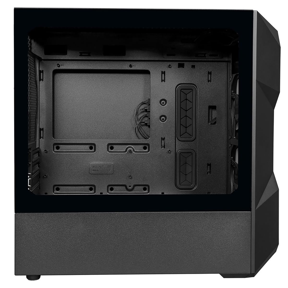 Cooler Master TD300 Mesh Micro-ATX PC Case - Polygonal Mesh Front Panel, Removable Top, ARGB/PWM Hub, Tempered Glass, Dual Sickleflow PWM ARGB Fans - Perfect for Gaming Rigs & High-Airflow PC Builds