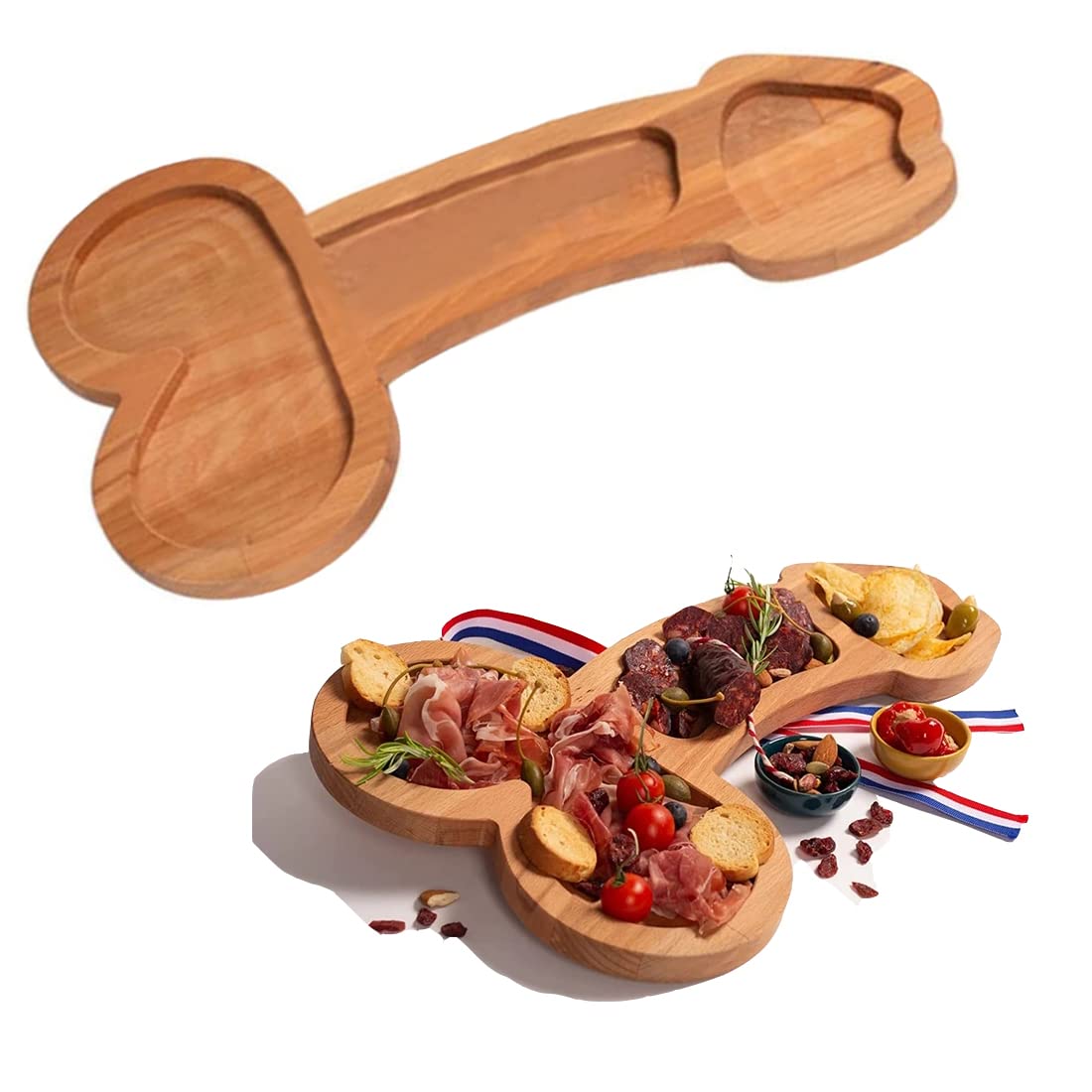 **Premium Wooden Charcuterie Board Set - Upgraded Cheese & Wine Platter with Unique Serving Trays - Perfect for Entertaining, Dinner Parties & Charcuterie Displays**