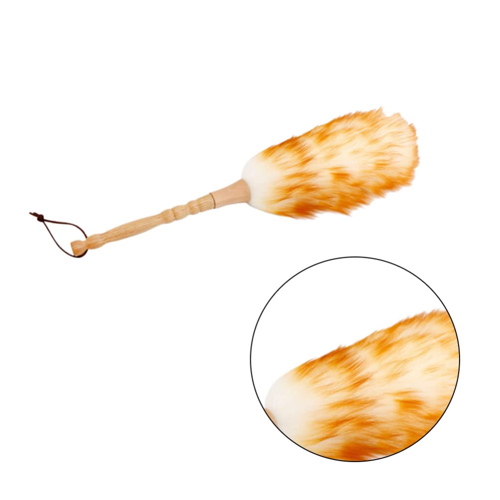 FOMIYES Lambswool Duster - Premium Static Cleaning Tool for Home, Office & Car - Reusable Dusting Gadget for Furniture, Electronics & Hard-to-Reach Areas - Natural Fiber Cleaning Brush for Dusting, Polishing & Static Removal