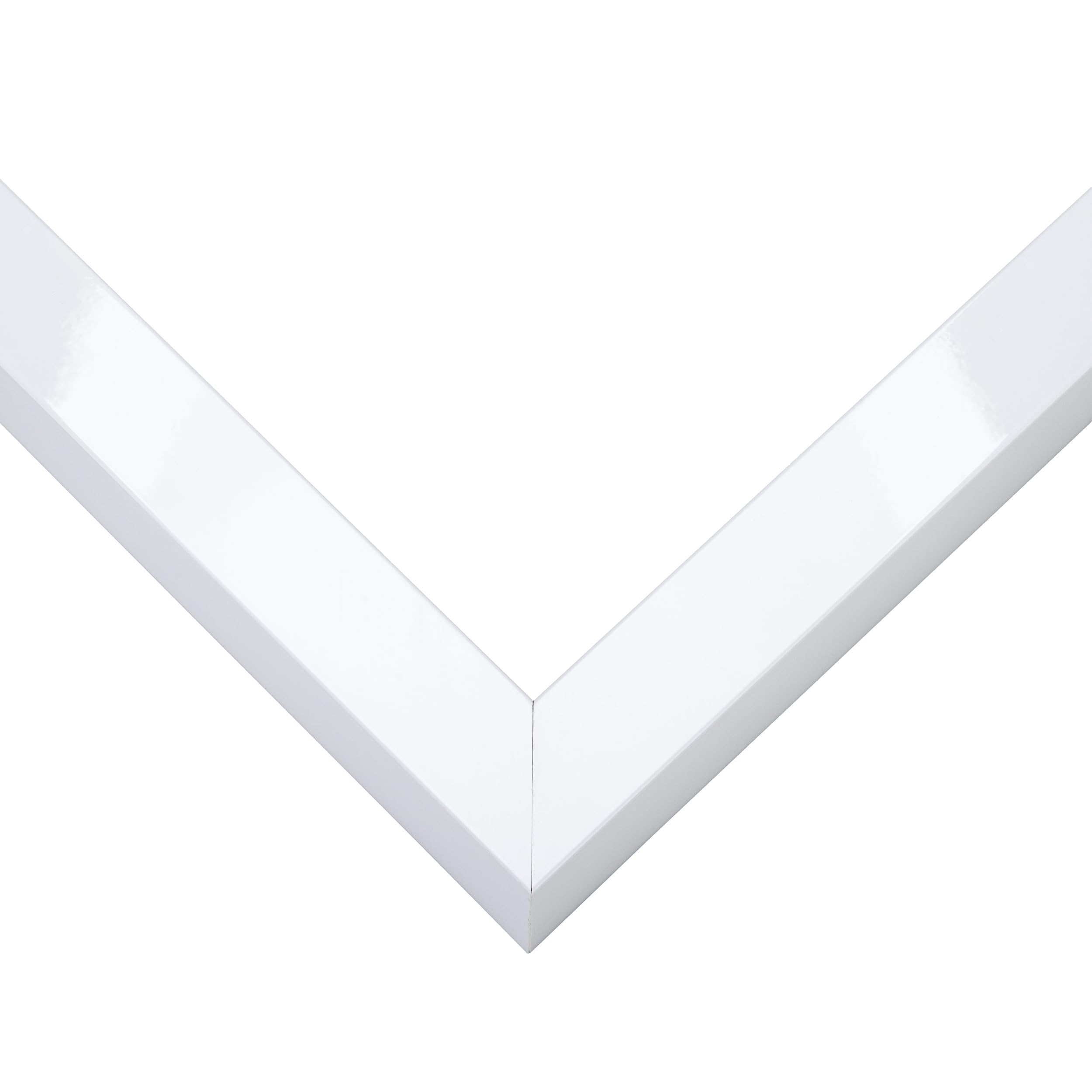 30x36 Inch White Contemporary Solid Wood Picture Frame - 1.125 Inch Moulding Width with UV Acrylic Plexiglass | Includes Foam Board Backing & Hanging Hardware | Perfect for Wall Art, Family Photos, and Office Decor