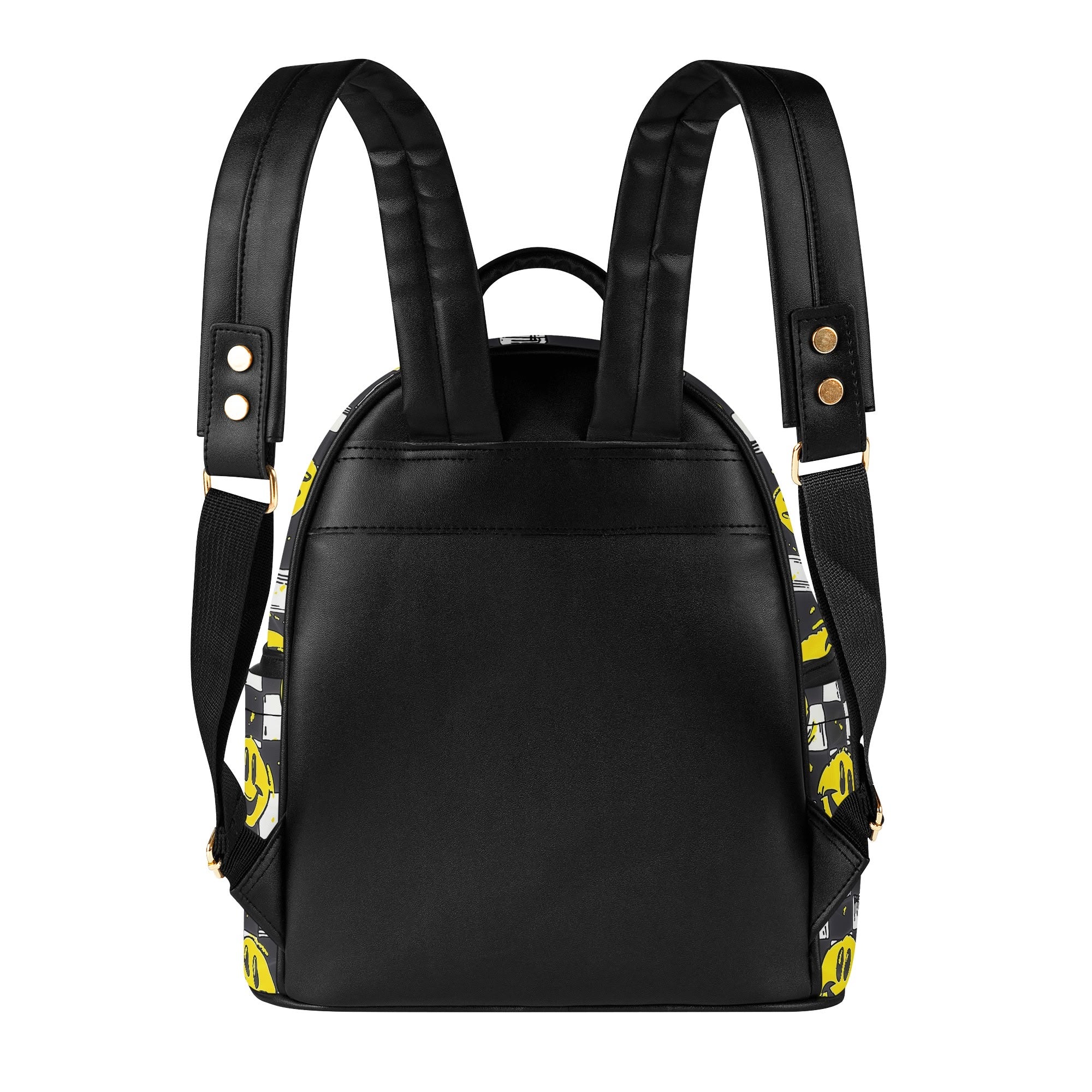 Trendy Grunge Smiley Faces Casual Backpack for School, College & Travel | Durable Unisex Daypack for Teens & Adults