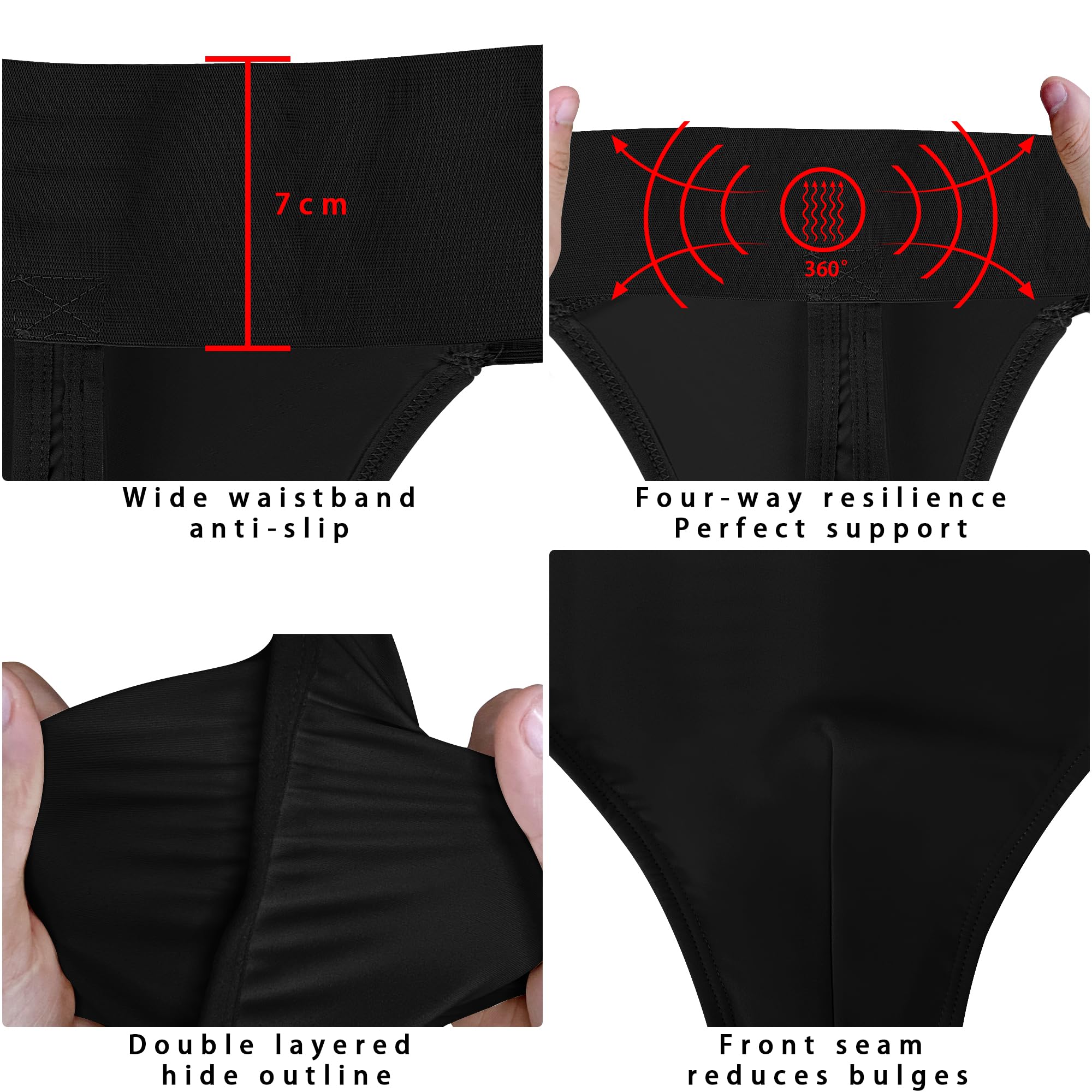 Men's Full-Seat Ballet Dance Belt for Bulge Hiding - Comfortable Underwear for Dance, Cosplay, and Performance