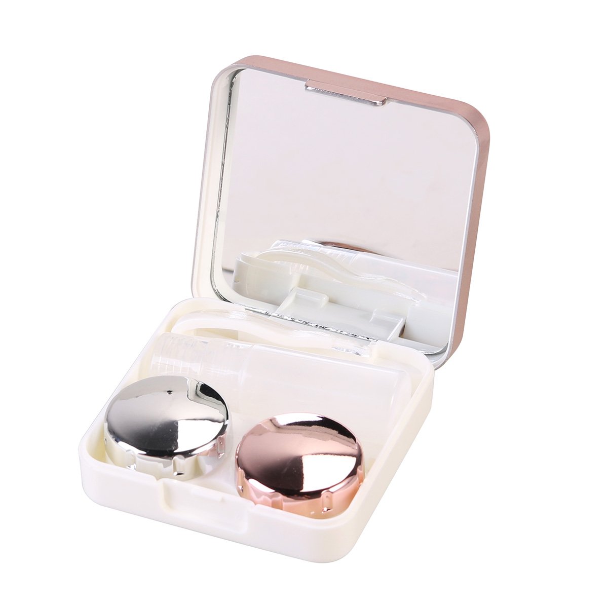 DOITOOL Mini Travel Lens Case - Compact & Lightweight Camera Lens Storage Box for DSLR & Mirrorless (Light Pink) - Perfect for Travel, Hiking & Outdoor Photography