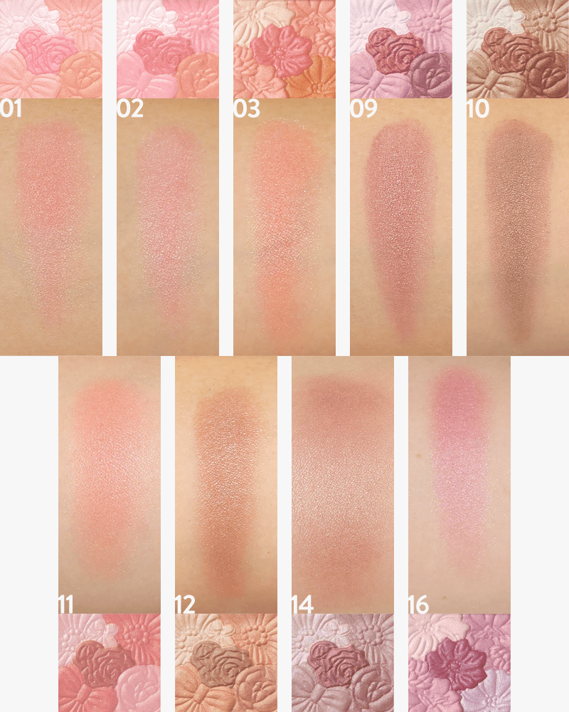 CANMAKE Glow Fleur Cheeks Blush - Japanese Creamy Cheek Color for Natural Flush, Long-Lasting & Buildable - Perfect for Daily Makeup & Special Occasions