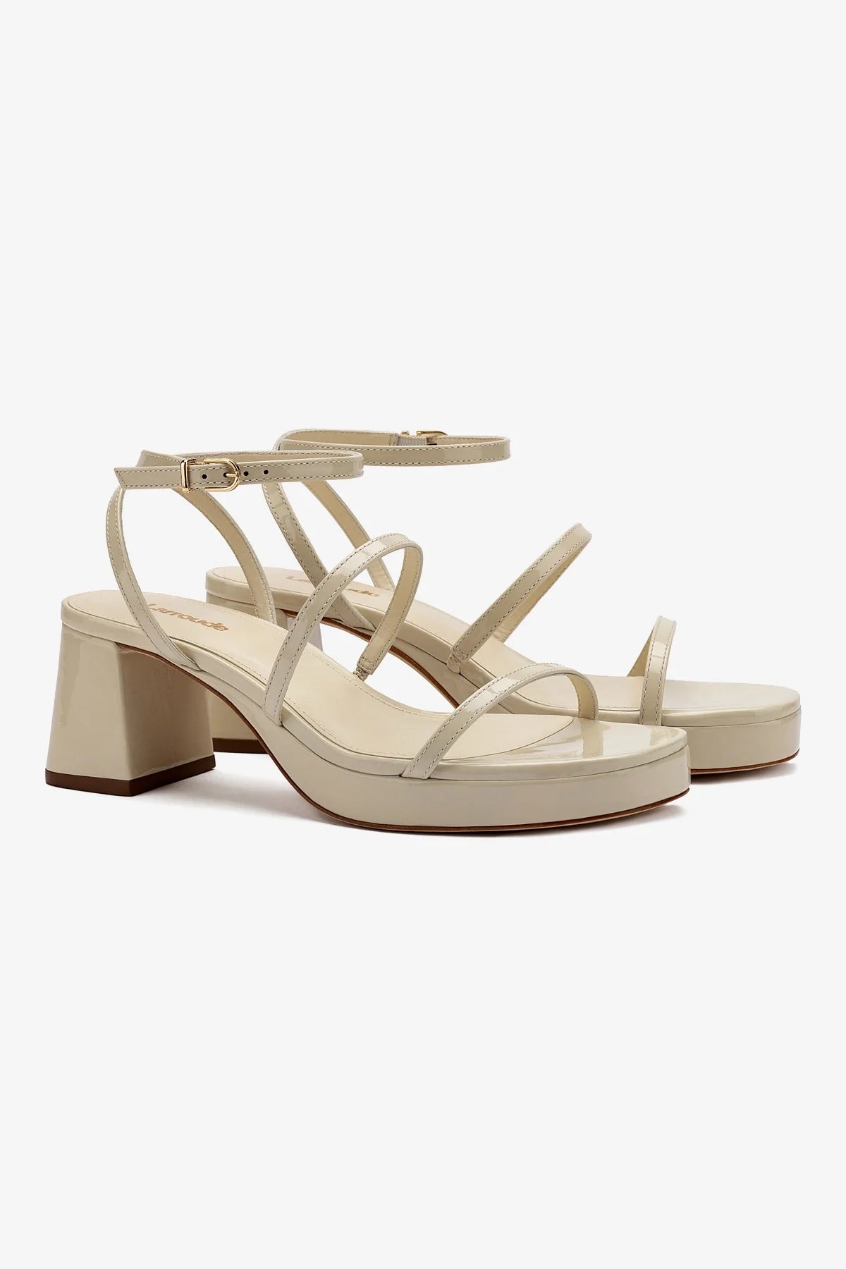 Gio Sandal Women's Ivory Patent Leather Sandals - Comfortable & Stylish Summer Shoes for Beach, Walking, and Casual Outfits