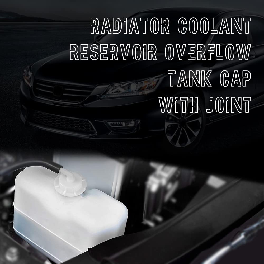 2PCS Radiator Coolant Reservoir Overflow Tank Cap with Joint - Replacement Coolant Reservoir Cap 19102-PM5-A00 for Honda Acura Accord Civic Pilot Insight Element - Perfect for Engine Cooling System Maintenance & DIY Car Repair