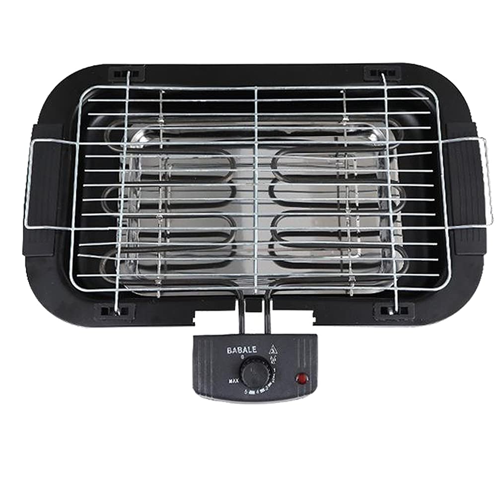 Electric Table Top Grill - 1300W Portable BBQ Grill for Indoor & Outdoor Cooking - Perfect for Garden, Camping, and Home Use