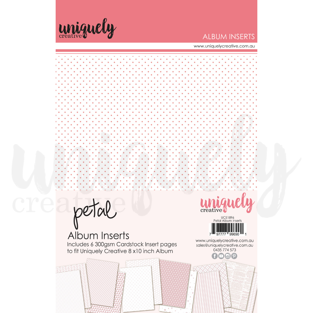 Premium Album Inserts with Petal Design - Acid-Free Photo Sleeves for Scrapbooking, Wedding & Family Memories - Perfect for Archiving, Gift Albums & DIY Projects