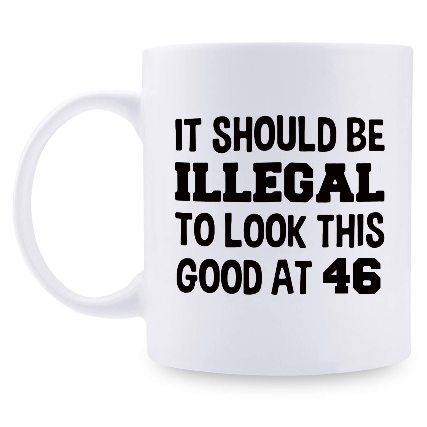 46th Birthday Gifts for Women Born in 1973 - 11oz Funny Coffee Mug for Mom, Wife, Sister, Friend, Colleague | Unique 46 Year Old Birthday Present | Perfect for Office, Home & Special Occasions
