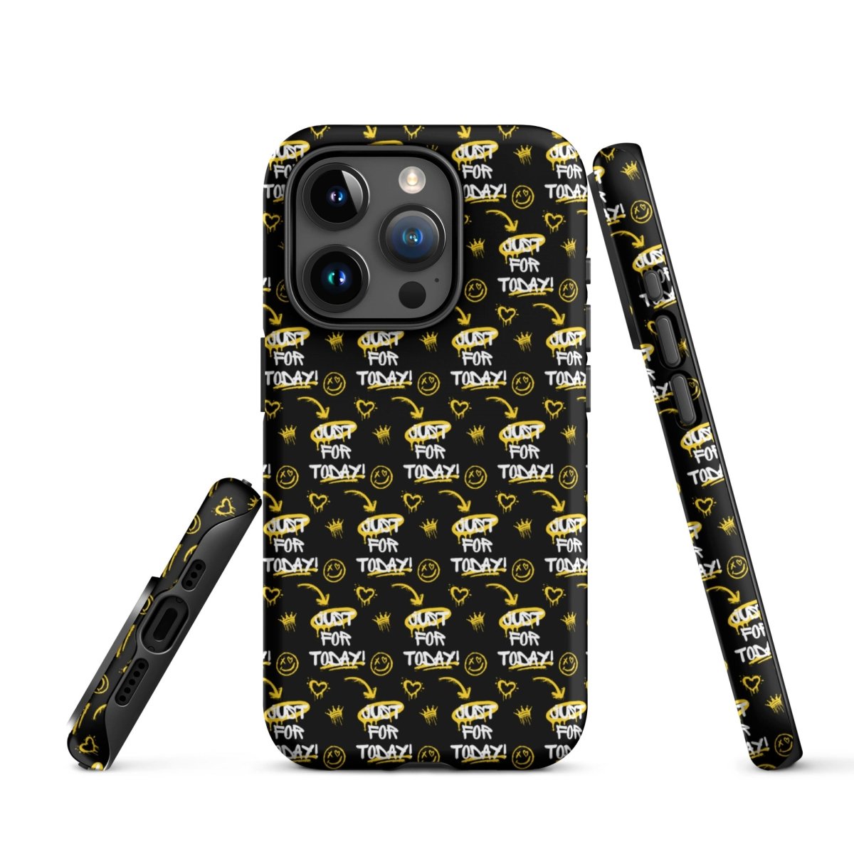 Just for Today Motivational Graffiti iPhone Tough Case – Durable & Shockproof Protective Cover for Daily Inspiration & Style