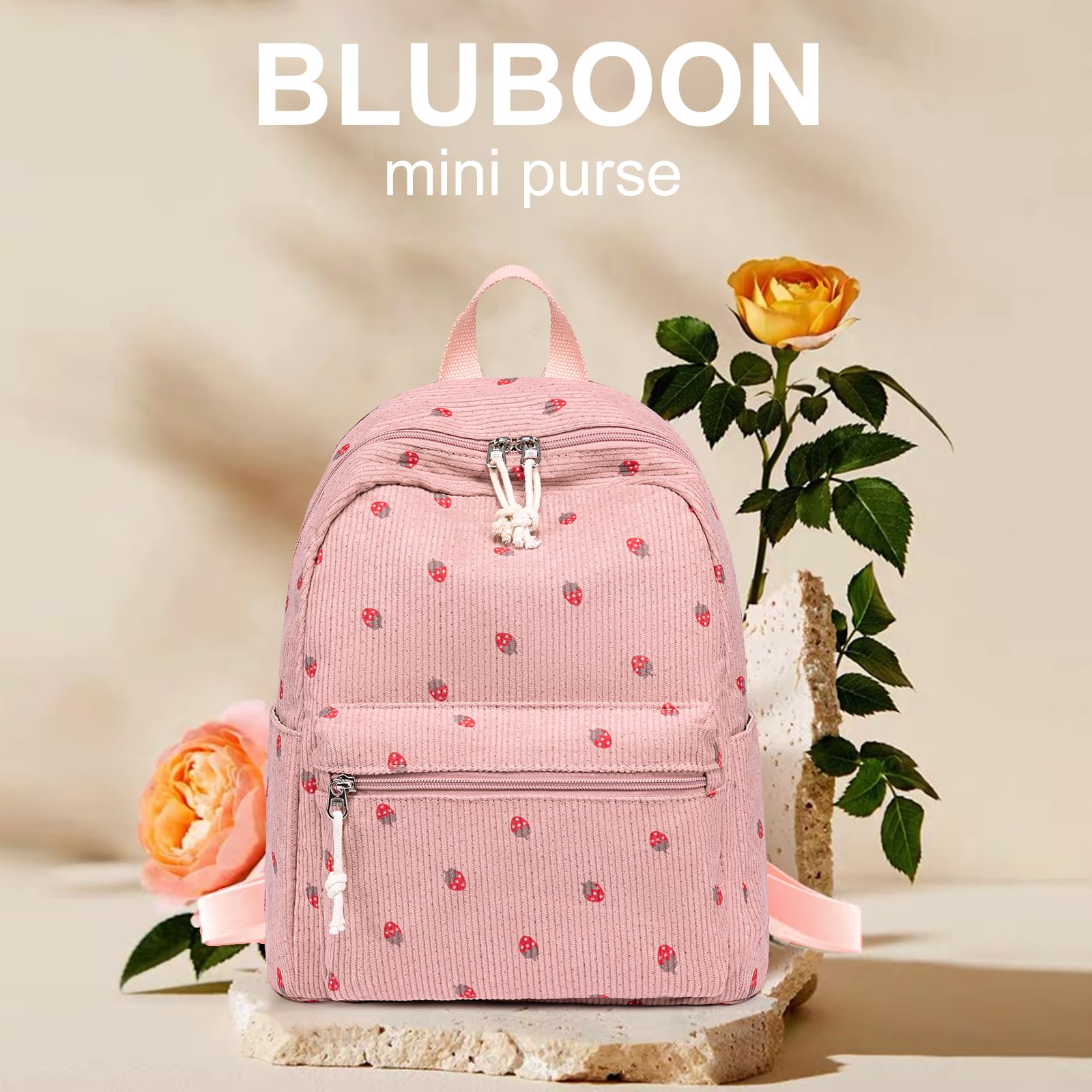 Bluboon Mini Backpack for Girls, Women & Teens - Cute Small Backpack Purse for School, Travel & Daily Use | Lightweight Casual Bookbag for College, Work & Outings