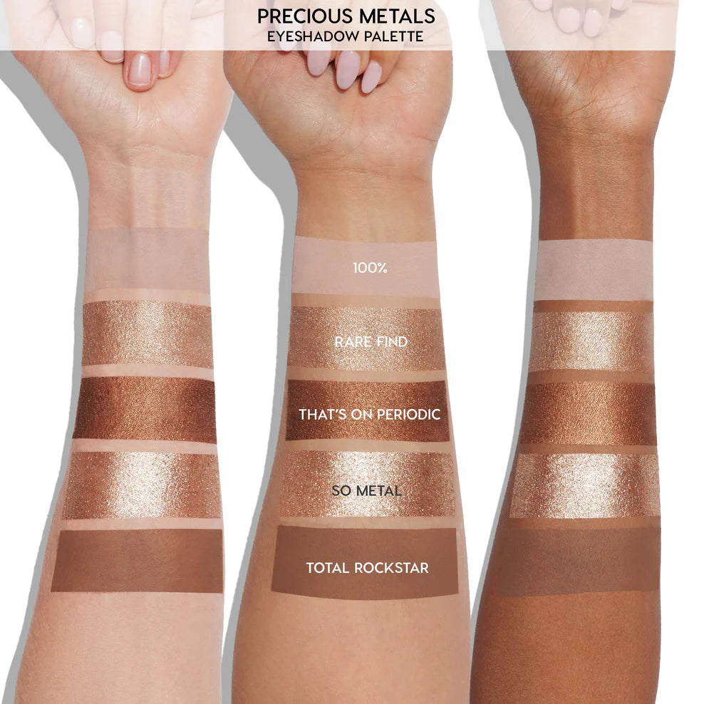 ColourPop Precious Metals Eyeshadow Palette - Highly Pigmented, Long-Lasting Metallic Shades for Everyday & Party Makeup | Perfect for Daytime Glam & Night Out Looks