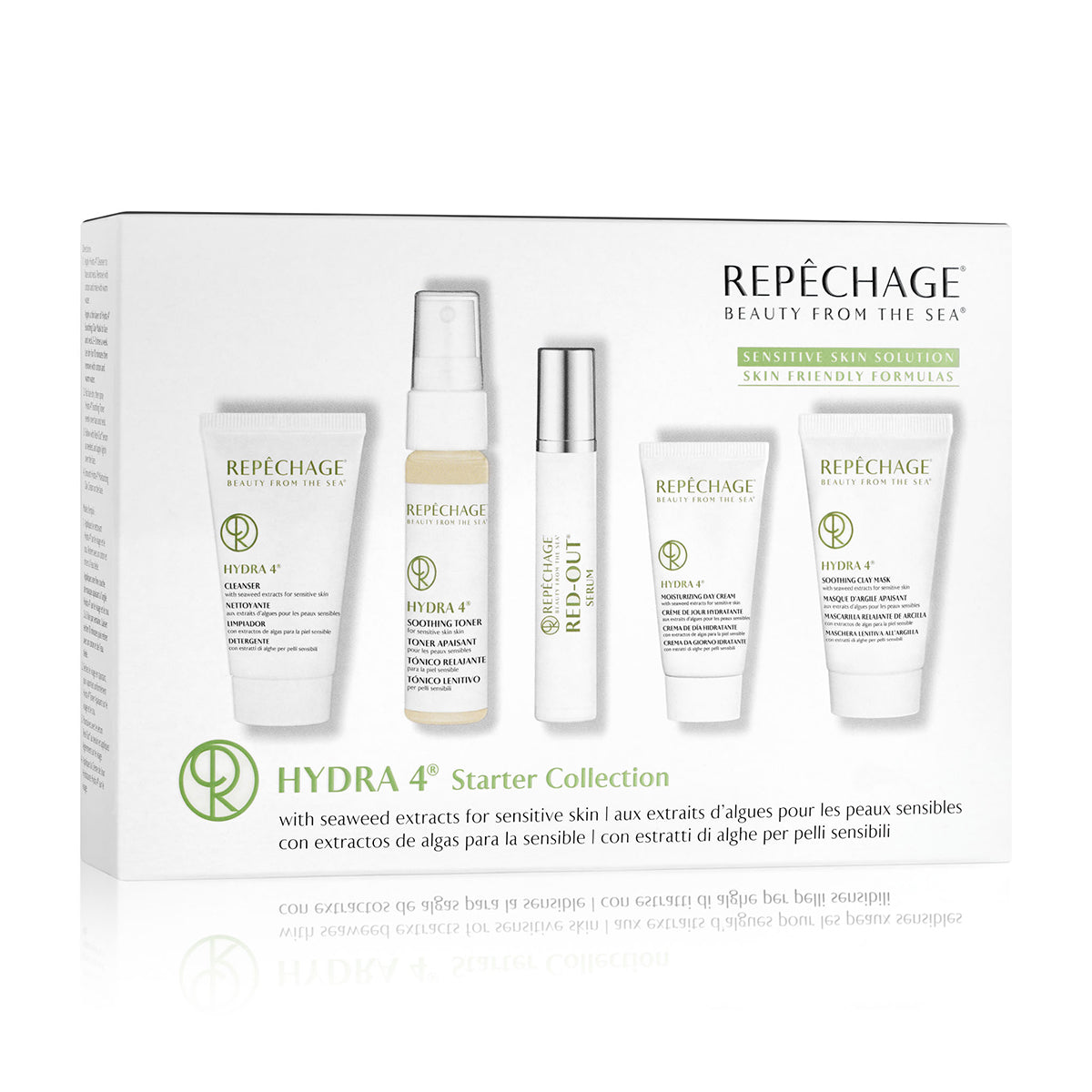 Hydra 4® Starter Collection - Complete Skincare Set for Hydration & Anti-Aging | Perfect for Daily Routine, Travel & Gift Giving