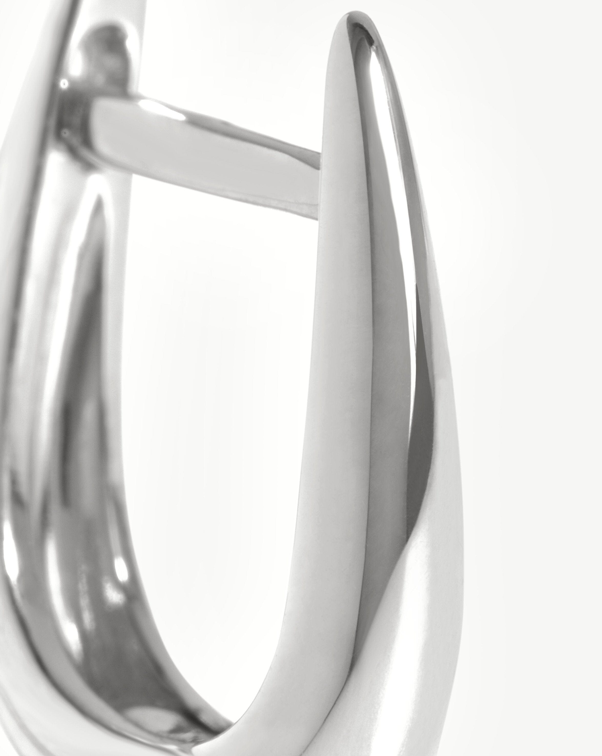 14K White Gold Huggie Hoop Earrings for Women - Minimalist Fine Claw Huggies - Perfect for Everyday Wear, Date Nights & Special Occasions