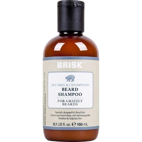 Brisk Tea Tree & Cedarwood Shampoo for Men & Women - 18 Pack - Natural Scalp Care & Dandruff Control - Refreshing Hair Cleanser for Daily Use at Home or Gym