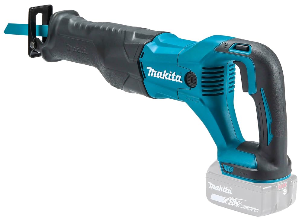 Makita DJR186ZK 18V Cordless Reciprocating Saw with Carrying Case (Tool Only, No Battery/Charger) - Teal & Black | Ideal for Construction, Demolition, and DIY Home Projects