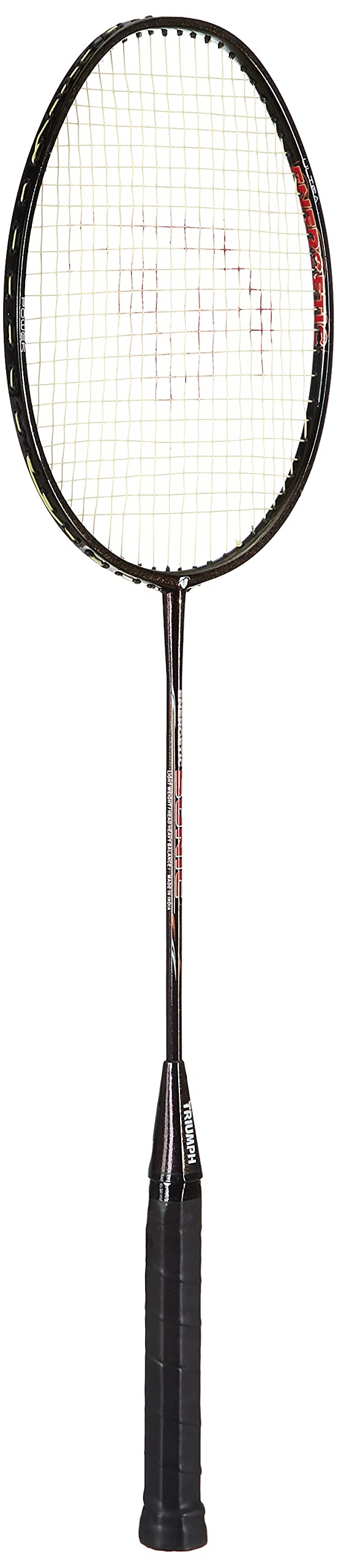 Triumph Sonic Graphite Composite Lightweight Badminton Racket with Titan-6R Double Compartment Bag - Professional Tournament & Training Equipment for Indoor/Outdoor Play (Sky Blue/Pink)
