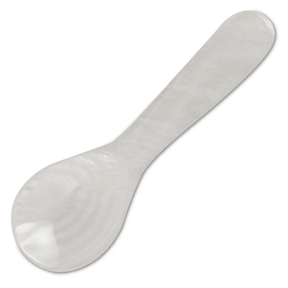Premium Seashell Caviar Spoons Set of 4 - Elegant Mother of Pearl Appetizer Utensils for Caviar, Oysters, Sushi & Fine Dining Parties
