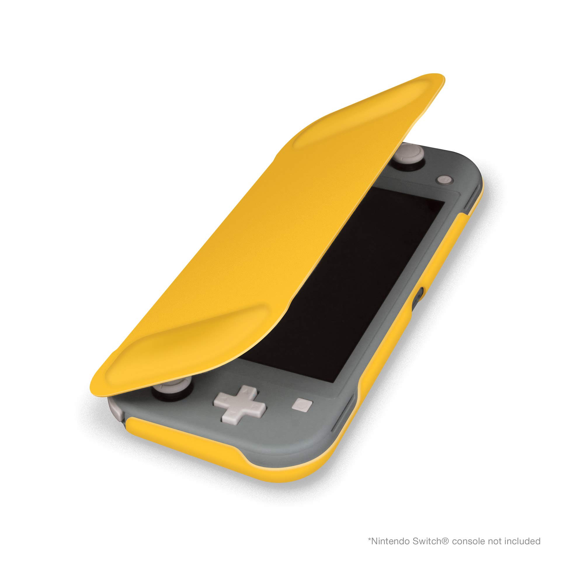 Hyperkin Foldable Case and Screen Protector Set for Nintendo Switch Lite (Yellow) - Protective Cover & Tempered Glass Shield - Perfect for Travel, Gaming On-The-Go & Console Protection