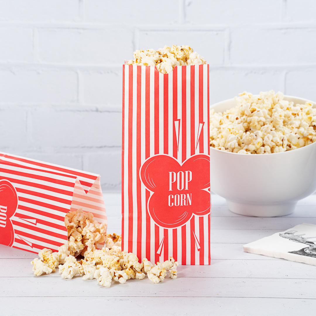 Premium 1 oz Red Paper Popcorn Bags (4.25