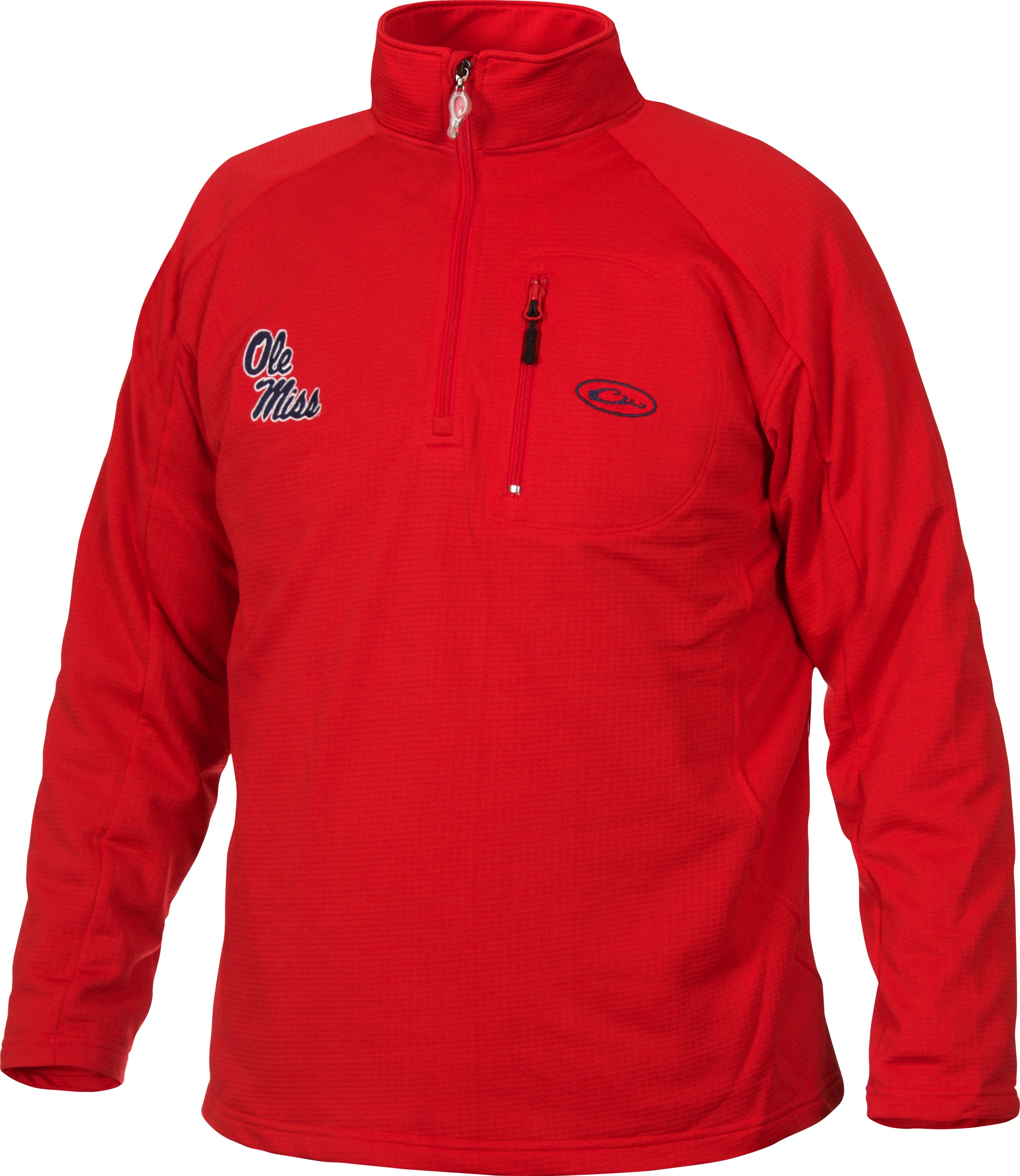 Ole Miss Breathelite Quarter Zip Pullover - Lightweight Performance Fleece for Men & Women - Perfect for Football Games, Tailgating & Outdoor Activities