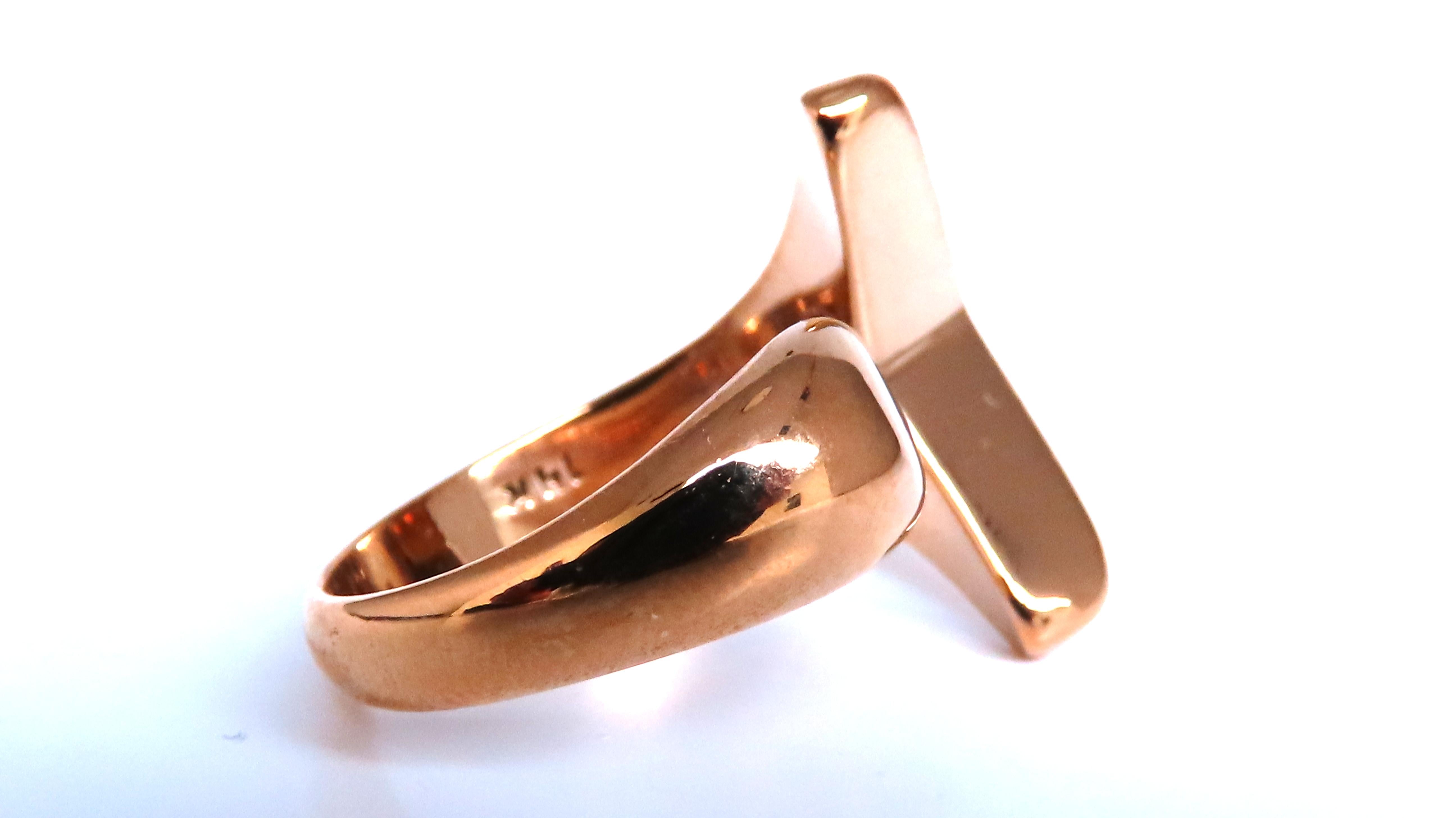 14kt Gold Open Irregular Abstract Statement Ring for Women - Elegant Boho Chic Jewelry Gift for Her - Perfect for Parties, Weddings & Everyday Wear