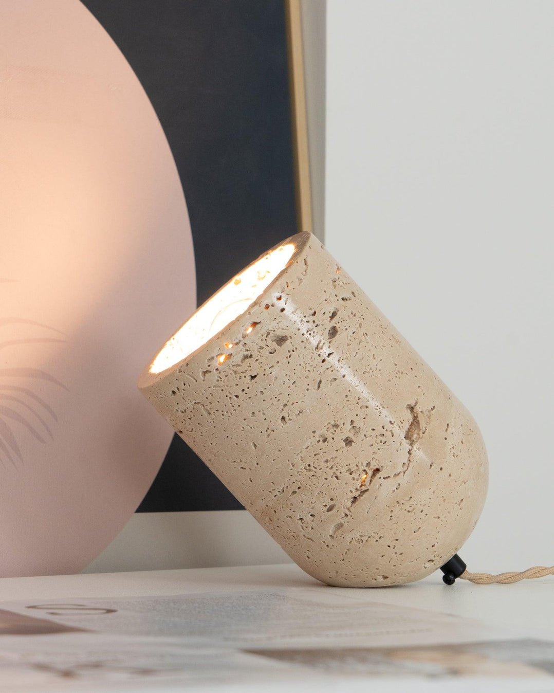 Amidori Modern LED Table Lamp - Adjustable Brightness, USB Charging Port, Night Light for Bedroom, Living Room, Office - Warm White & Cool White Light Modes
