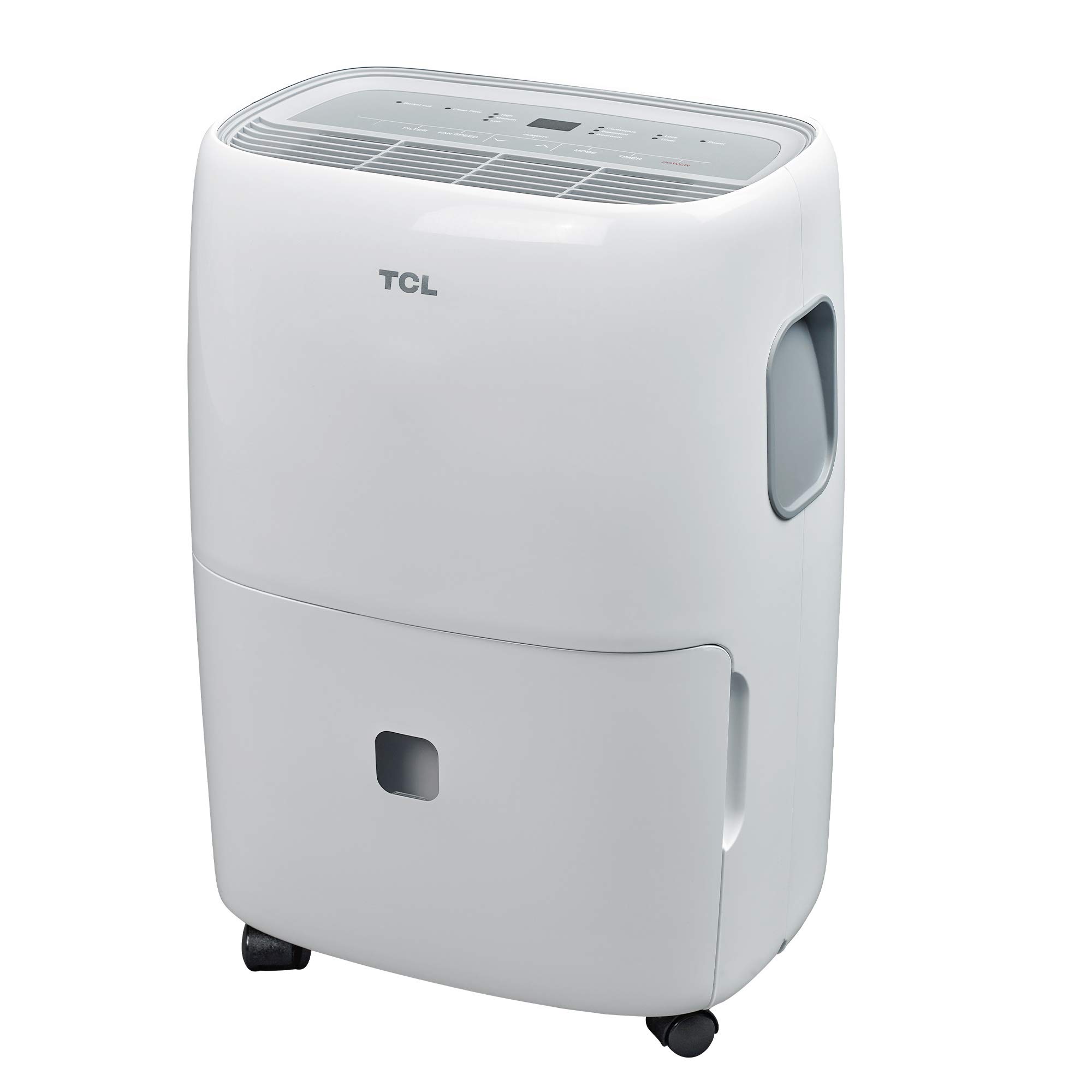 TCL 30 Pint Smart Dehumidifier for Large Rooms up to 2,500 Sq Ft - WiFi & Voice Control Enabled, Quick Setup, Low Maintenance - Perfect for Basements, Bedrooms, and Home Humidity Control