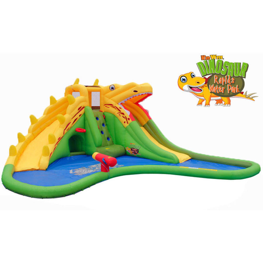 KidWise Dinosaur Rapids Back to Back Water Park - Fun Outdoor Water Play Set for Kids, Perfect for Backyard, Pool Parties & Summer Activities