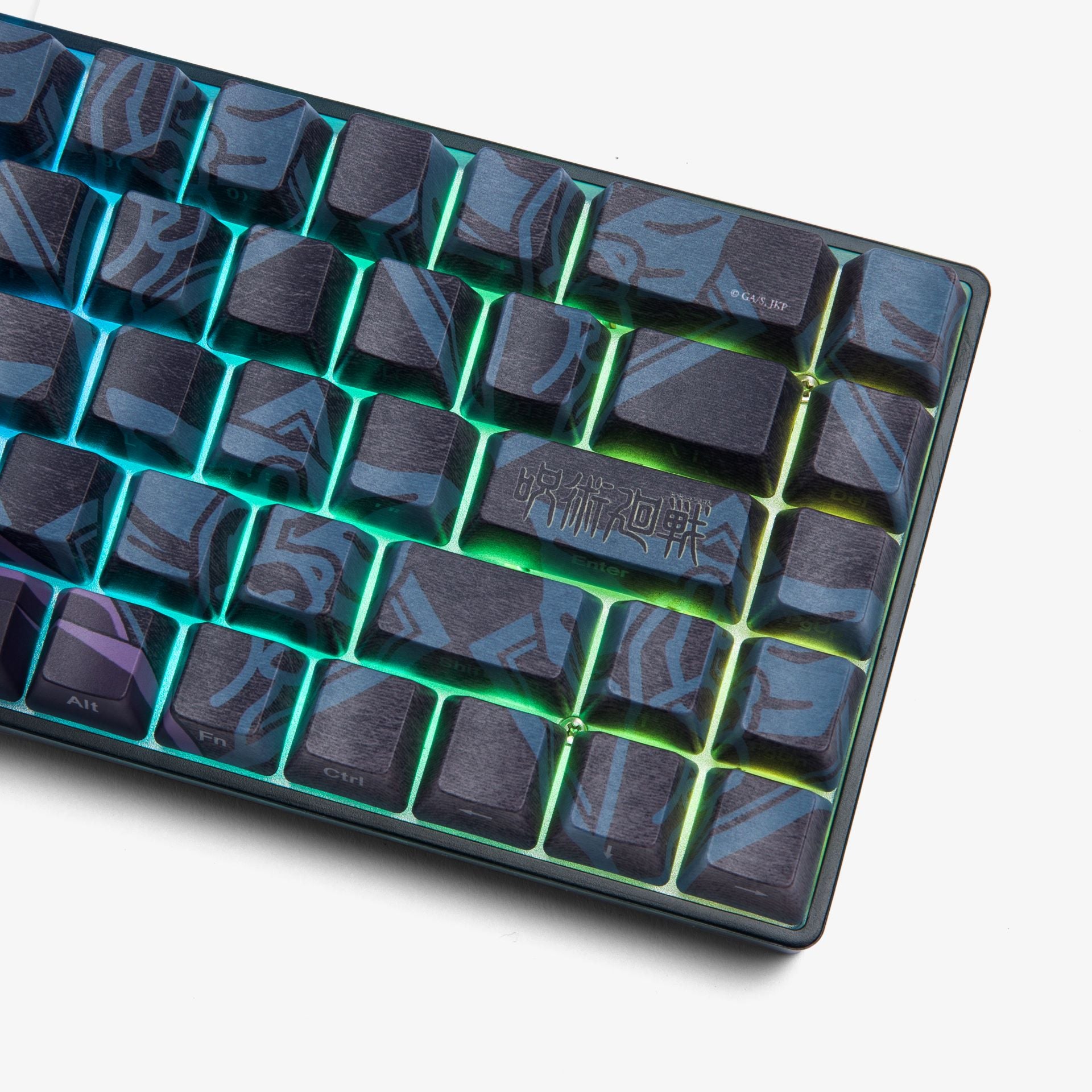 JJK x HG Basecamp 65 Mechanical Keyboard - Gojo Satoru Theme Custom Gaming Keyboard with RGB Backlit | Perfect for Anime Fans, Esports & Office Work