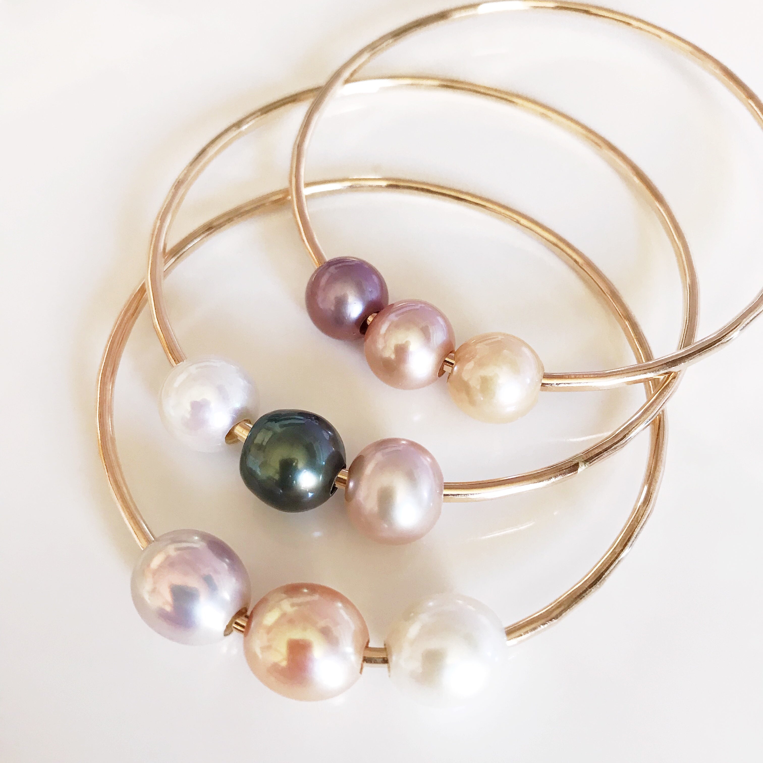 PAIGE Bangle Bracelet with Edison Pearls - Elegant Pearl Jewelry for Women, Perfect for Weddings, Parties & Special Occasions (B350)