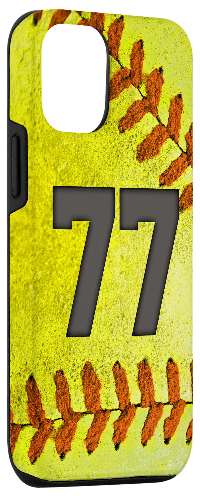 iPhone 12/12 Pro Softball Jersey No.77 Phone Case - Durable Protective Cover for Baseball Fans - Perfect Gift for Softball Lovers & Game Day Accessories