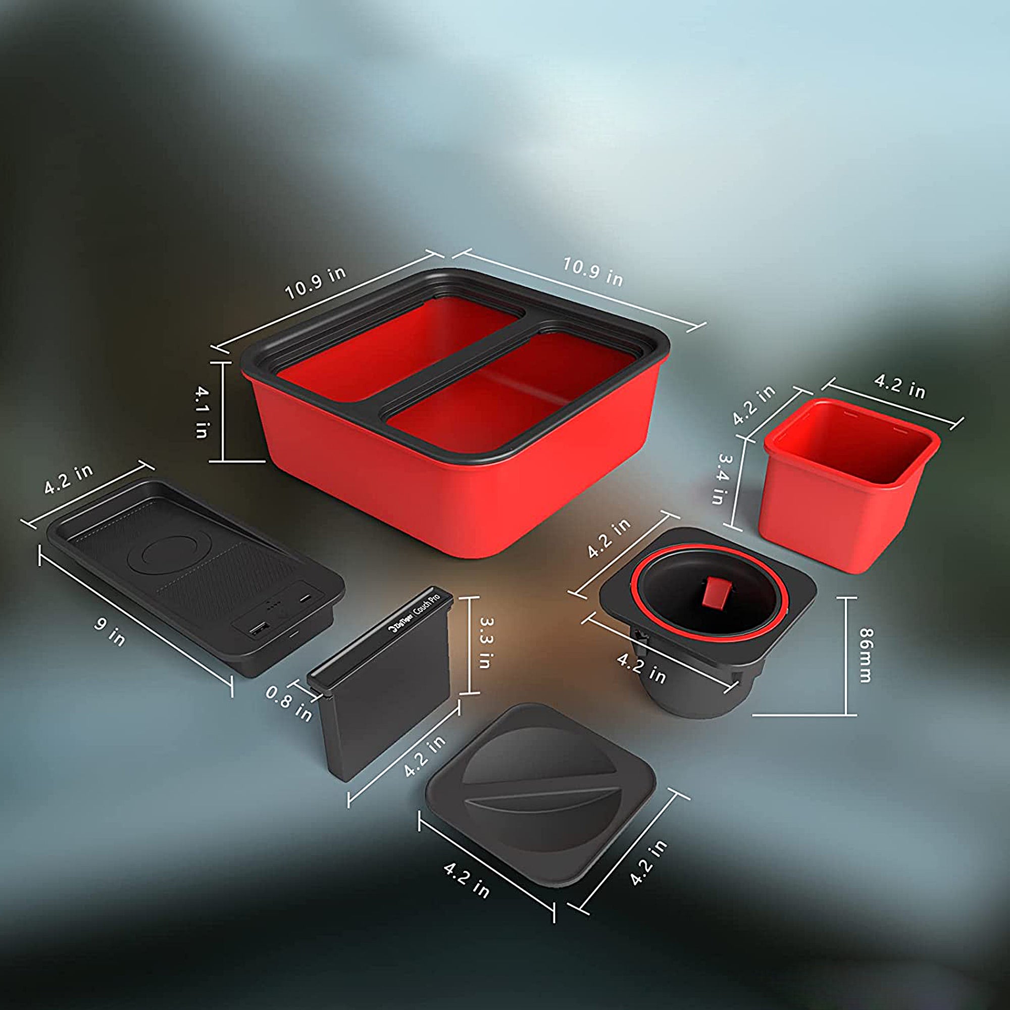 Milex Car Cup Holder Power Bank - 5000mAh Portable Phone Charger for iPhone, Samsung, Android - Perfect for Road Trips, Commuting & Travel