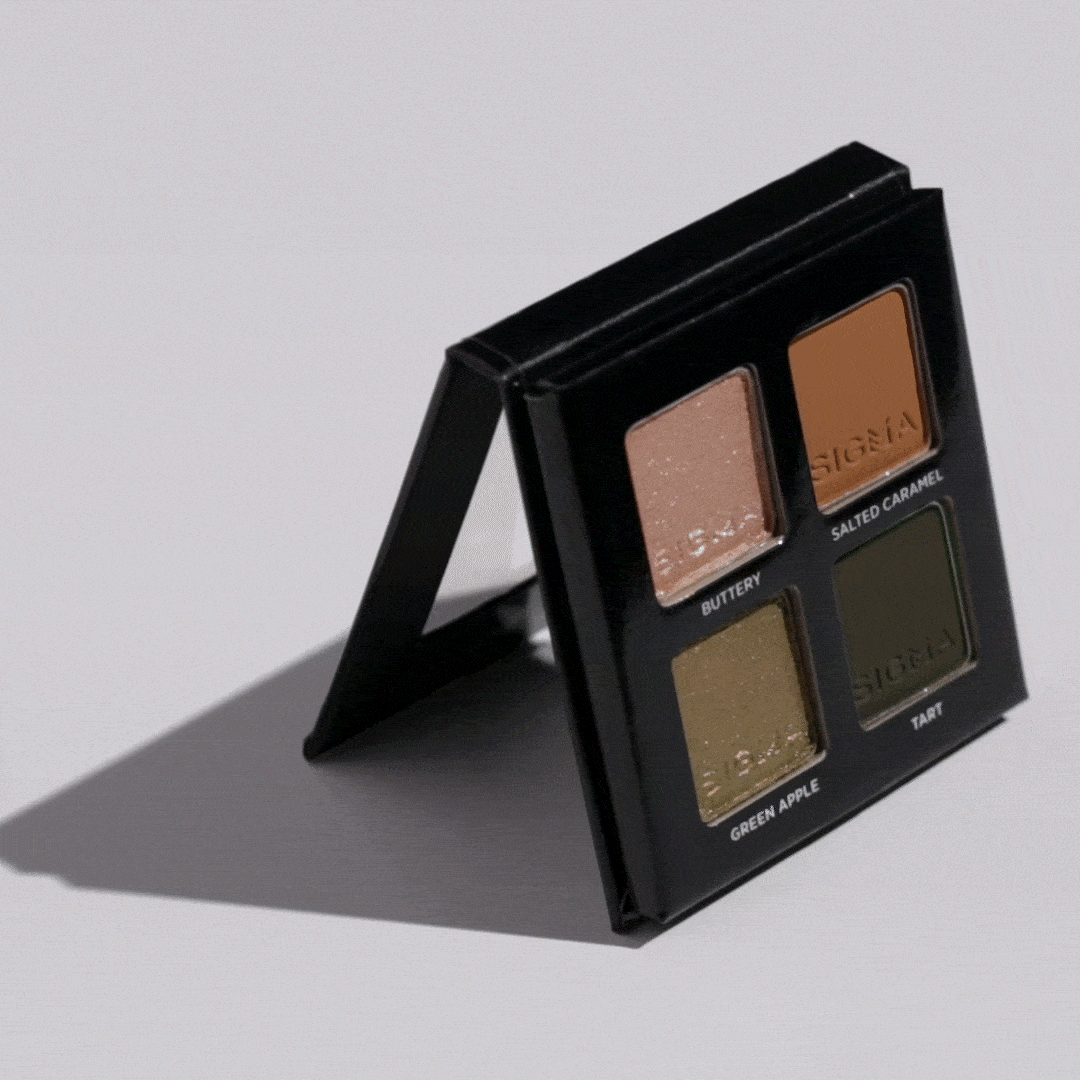 Caramel Apple Eyeshadow Palette - 4 Neutral & Warm Shades for Everyday Makeup | Perfect for Fall & Winter Looks | Vegan & Cruelty-Free